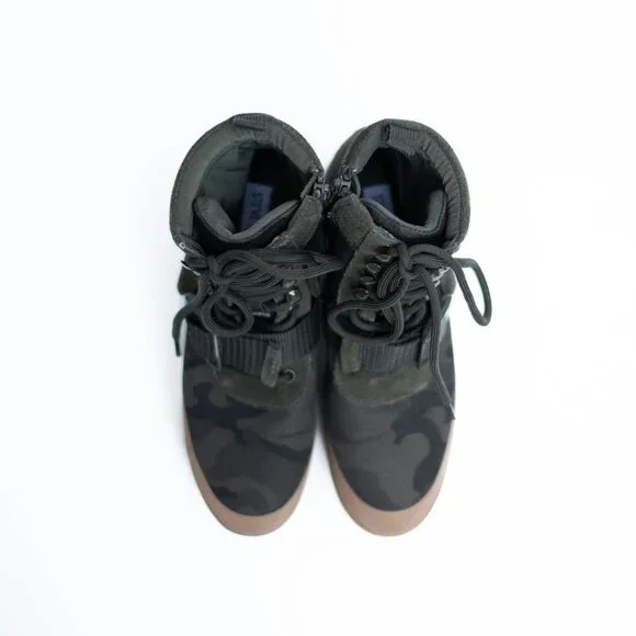 Steve Madden Nayra Camo Platform Boots Sz 6M Lace-Up Lug Sole Combat Style - Picture 8 of 13